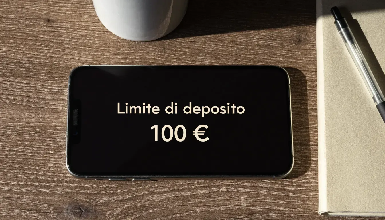 Un foglio di concessione in carta con un timbro rosso, appoggiato su una scrivania di legno accanto a una penna